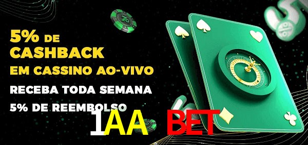 Promoções do cassino ao Vivo 1AA Bet